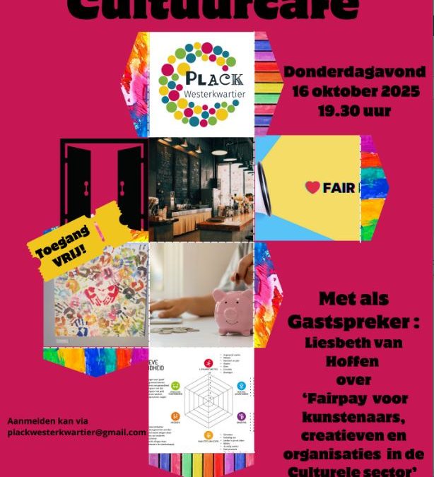 Netwerkbijeenkomst ‘Fair Pay in het Culturele veld van Westerkwartier’